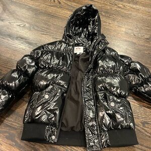 Appaman Glossy Black Puffer Jacket for Kids